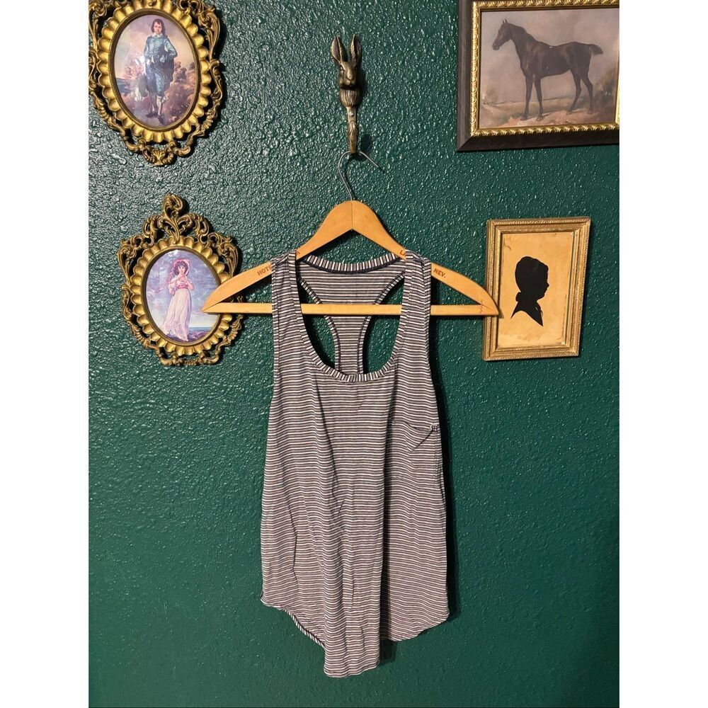 Lululemon Blue and Gray Racerback Tank Top Sz 10
